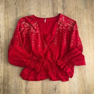 Free People Flowy Blouse